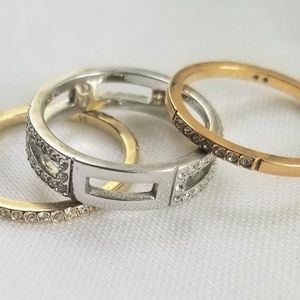 Swarovski cubist ring set fits 6.5 finger. This ring cost $125. In original box.